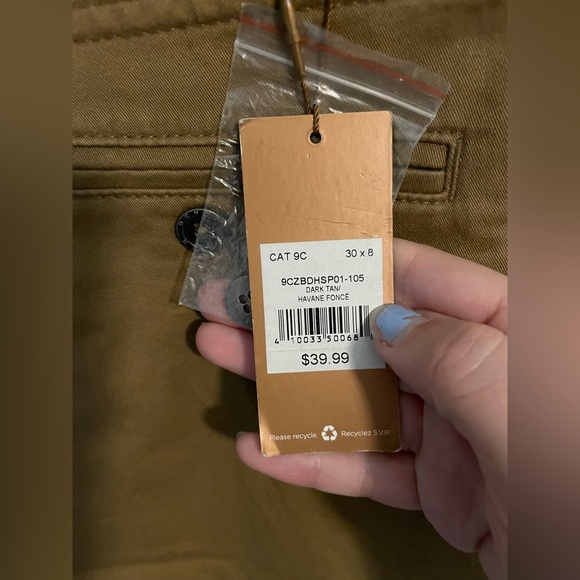 NWT Men’s Denver Hayes Chino shorts 30x8 - Picture 5 of 7